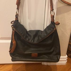 Dooney bourke leather large bag, black, preowned